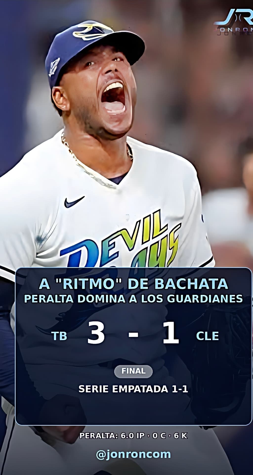 A "Ritmo" de Bachata Peralta guía a Tampa al triunfo ante los Guardianes